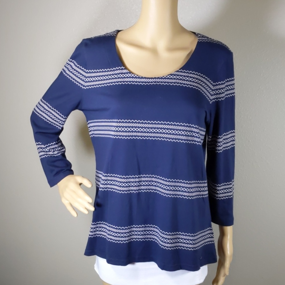 TOMMY HILFIGER  CREW NECK TOP SIZE L